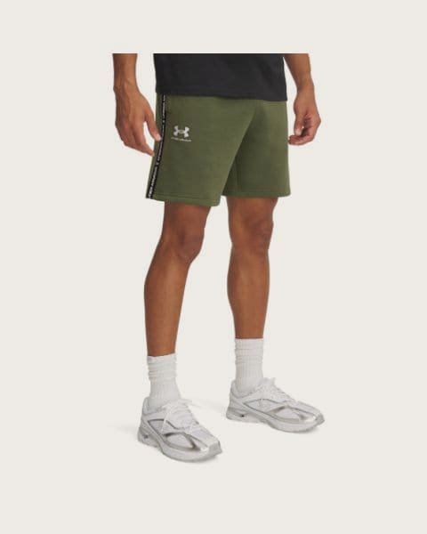 Pánske teplákové kraťasy UNDER ARMOUR UA Icon Fleece Short Taping-GRN