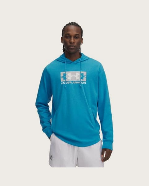 Pánska mikina s kapucňou UNDER ARMOUR UA Rival Terry Logo Hood-BLU