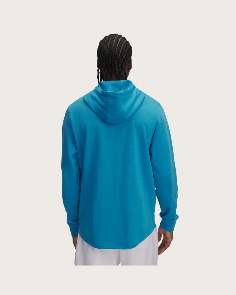Pánska mikina s kapucňou UNDER ARMOUR UA Rival Terry Logo Hood-BLU – fotka 2
