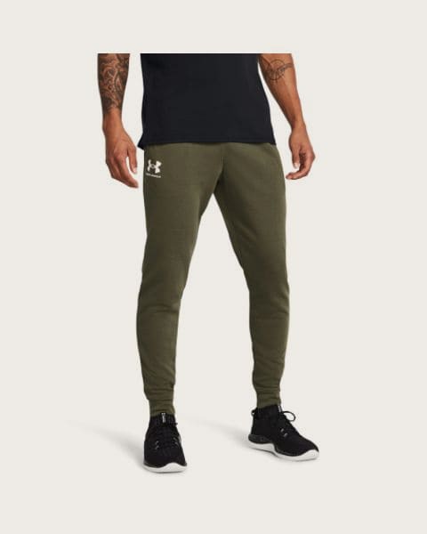 Pánske tepláky UNDER ARMOUR UA Rival Terry Jogger-GRN
