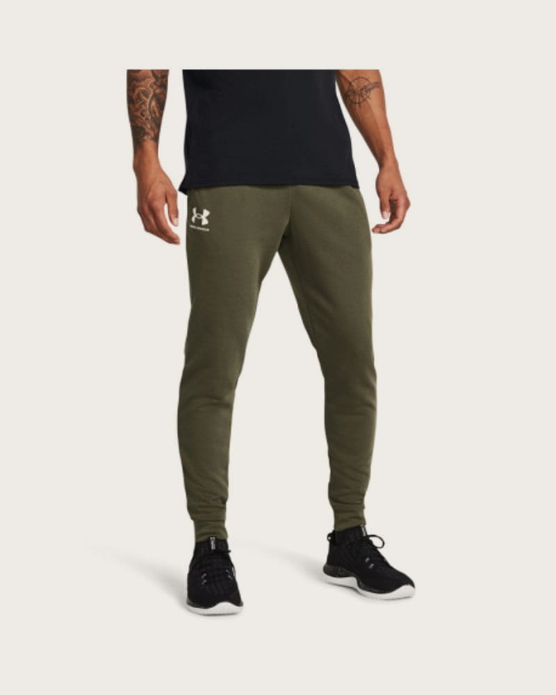 Pánske tepláky UNDER ARMOUR UA Rival Terry Jogger-GRN