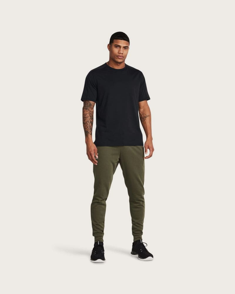 Pánske tepláky UNDER ARMOUR UA Rival Terry Jogger-GRN – fotka 4