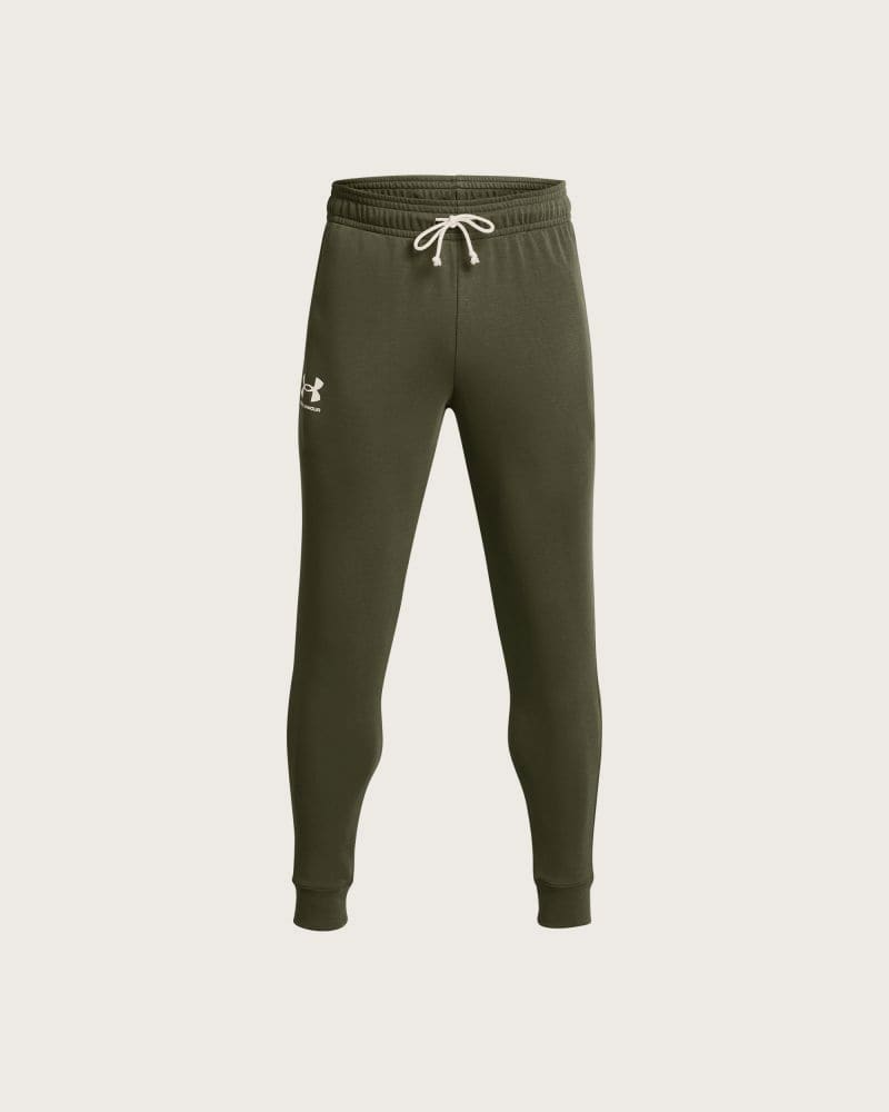 Pánske tepláky UNDER ARMOUR UA Rival Terry Jogger-GRN – fotka 5