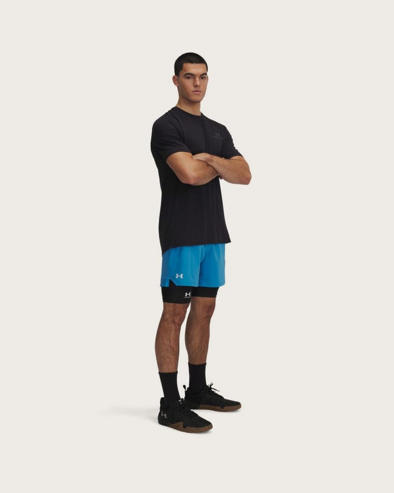 Pánske tréningové kraťasy UNDER ARMOUR UA Vanish Woven 6in Shorts-BLU – fotka 4