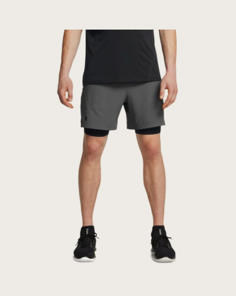 Pánske tréningové kraťasy UNDER ARMOUR UA Vanish Woven 2in1 Sts-GRY