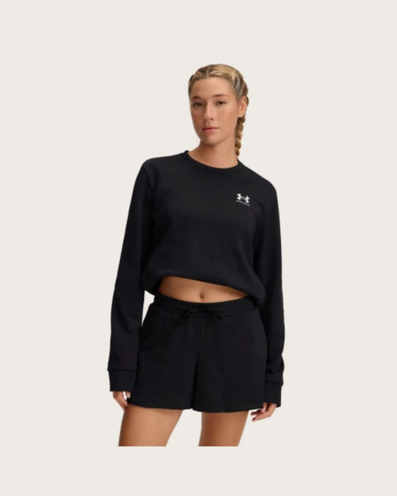 Dámska mikina UNDER ARMOUR UA Rival Terry Crew-BLK