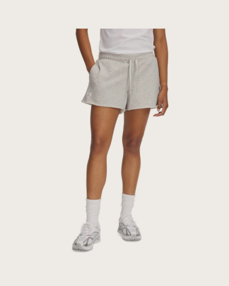 Dámske teplákové kraťasy UNDER ARMOUR UA Rival Terry Short-GRY