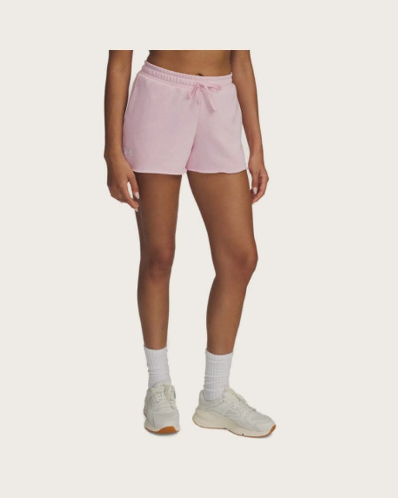 Dámske teplákové kraťasy UNDER ARMOUR UA Rival Terry Short-PNK