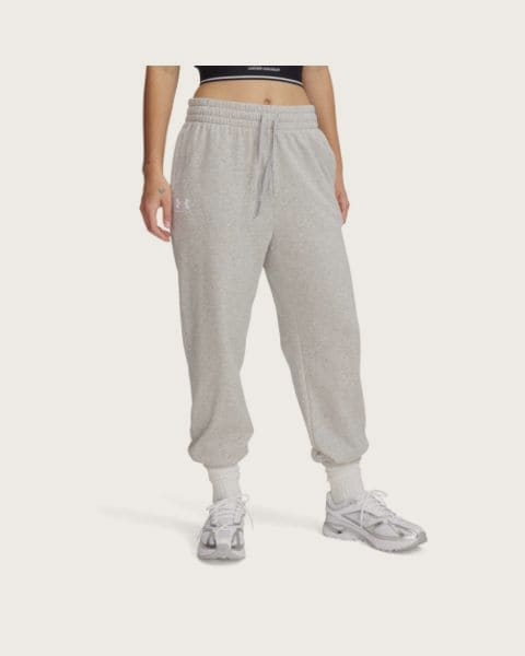 Dámske tepláky UNDER ARMOUR UA Rival Terry Jogger-GRY