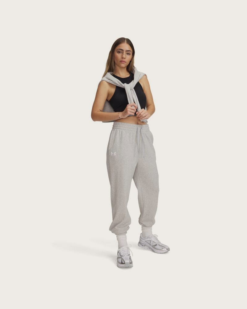 Dámske tepláky UNDER ARMOUR UA Rival Terry Jogger-GRY – fotka 3