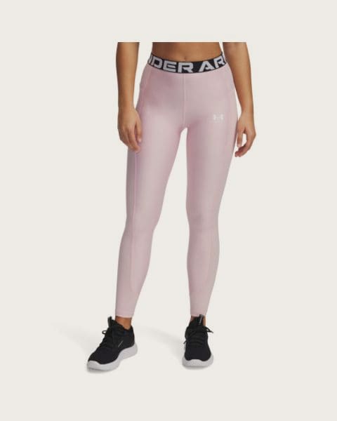 Dámske legíny UNDER ARMOUR HeatGear Rib Legging-PNK