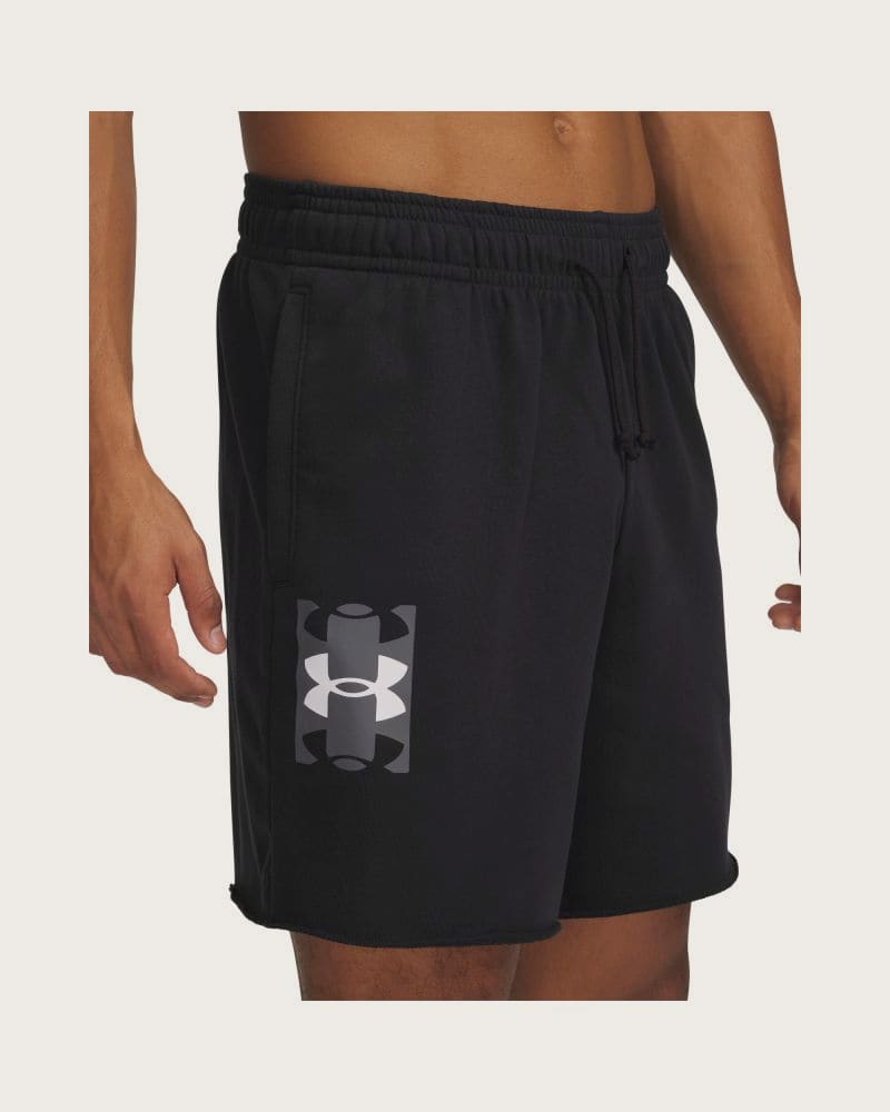 Pánske teplákové kraťasy UNDER ARMOUR UA Rival TerryLogo8inShort-BLK – fotka 2