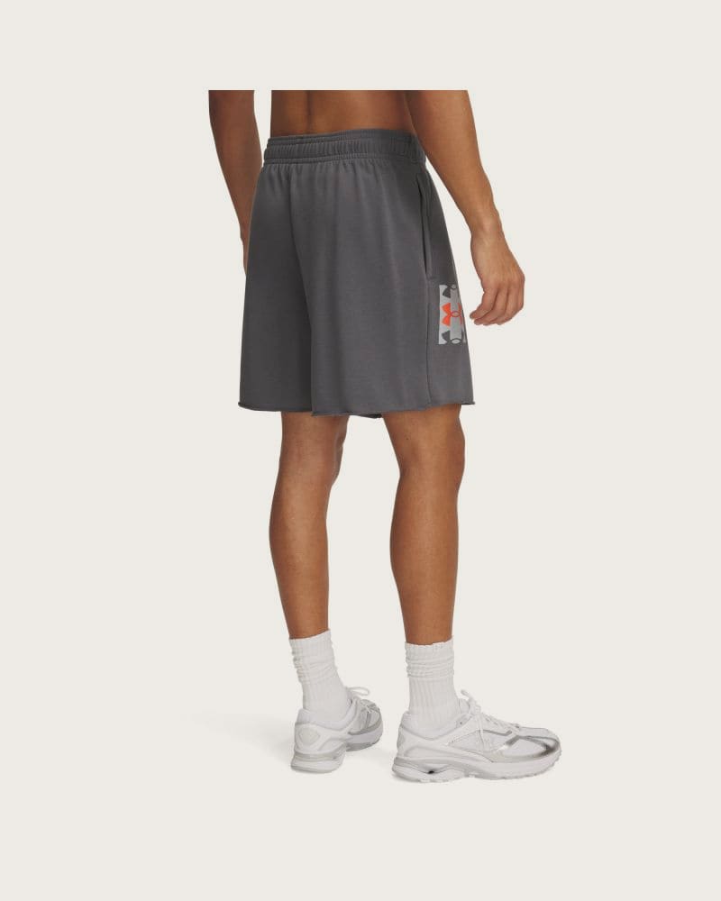 Pánske teplákové kraťasy UNDER ARMOUR UA Rival TerryLogo8inShort-GRY – fotka 3
