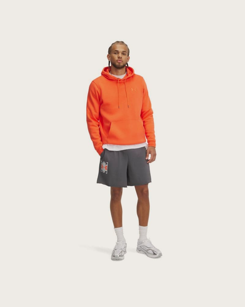 Pánske teplákové kraťasy UNDER ARMOUR UA Rival TerryLogo8inShort-GRY – fotka 4