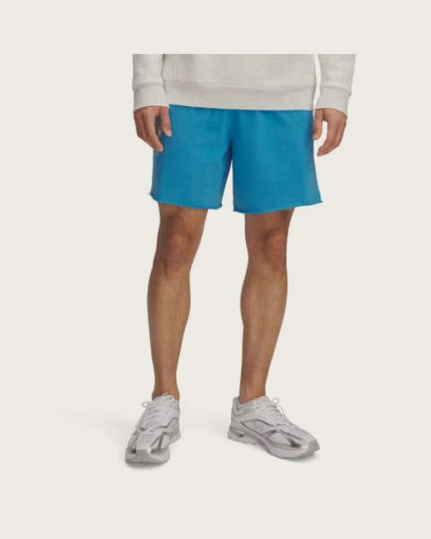 Pánske teplákové kraťasy UNDER ARMOUR UA Rival TerryLogo8inShort-BLU