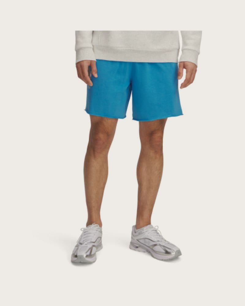 Pánske teplákové kraťasy UNDER ARMOUR UA Rival TerryLogo8inShort-BLU