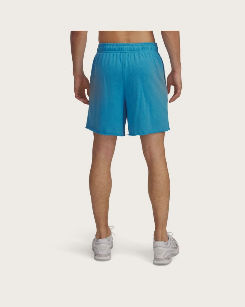 Pánske teplákové kraťasy UNDER ARMOUR UA Rival TerryLogo8inShort-BLU – fotka 3