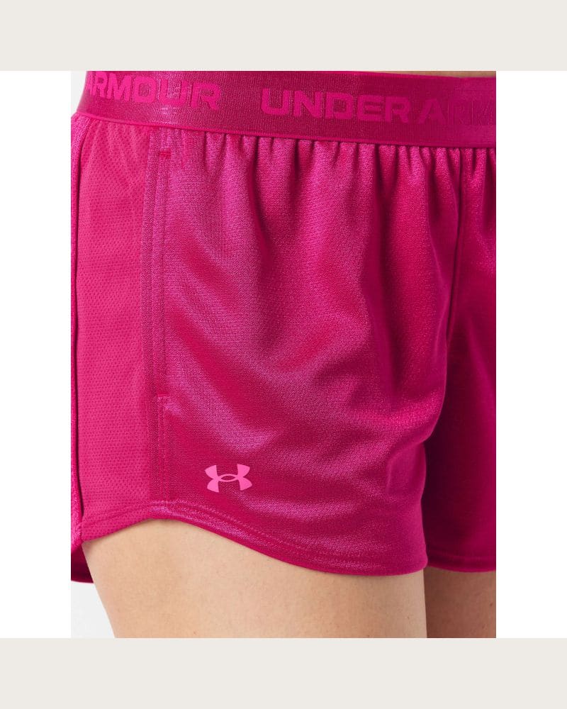 Dámske tréningové kraťasy UNDER ARMOUR Tech Play Up Shine Shorts-PPL – fotka 5