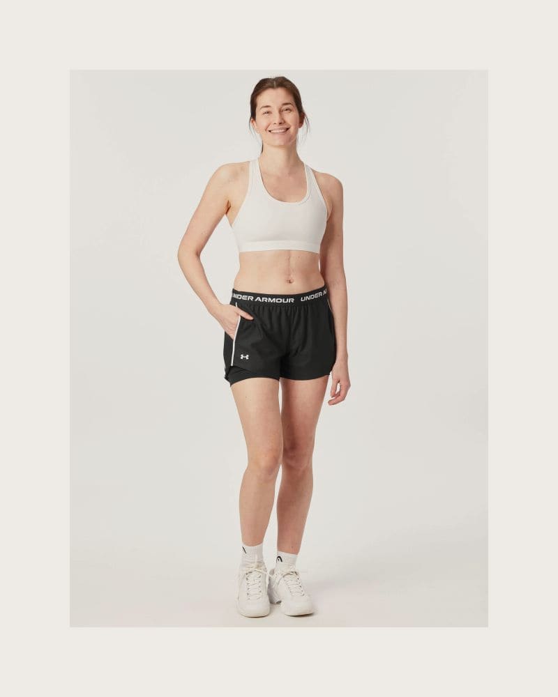 Dámske tréningové kraťasy UNDER ARMOUR Tech Play Up 2in1 Shorts-BLK – fotka 5