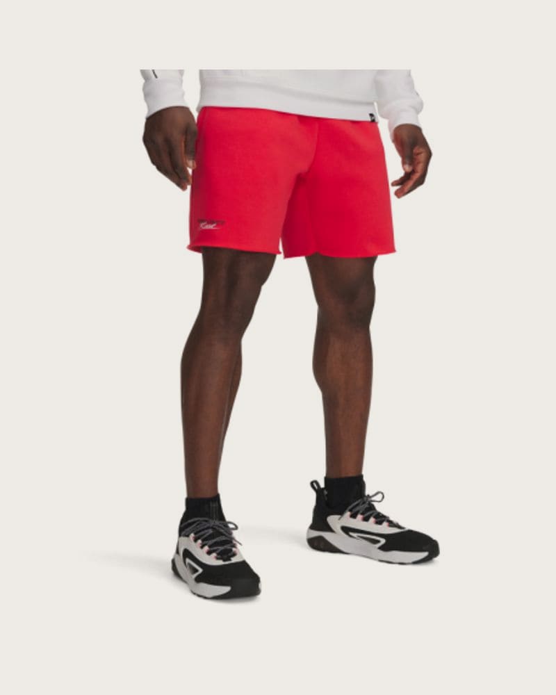 Pánske teplákové kraťasy UNDER ARMOUR Icon Flc Short-RED