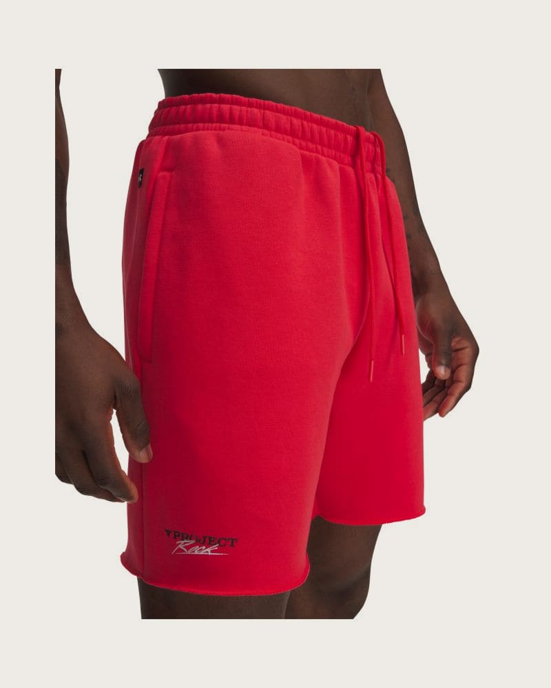 Pánske teplákové kraťasy UNDER ARMOUR Icon Flc Short-RED – fotka 3