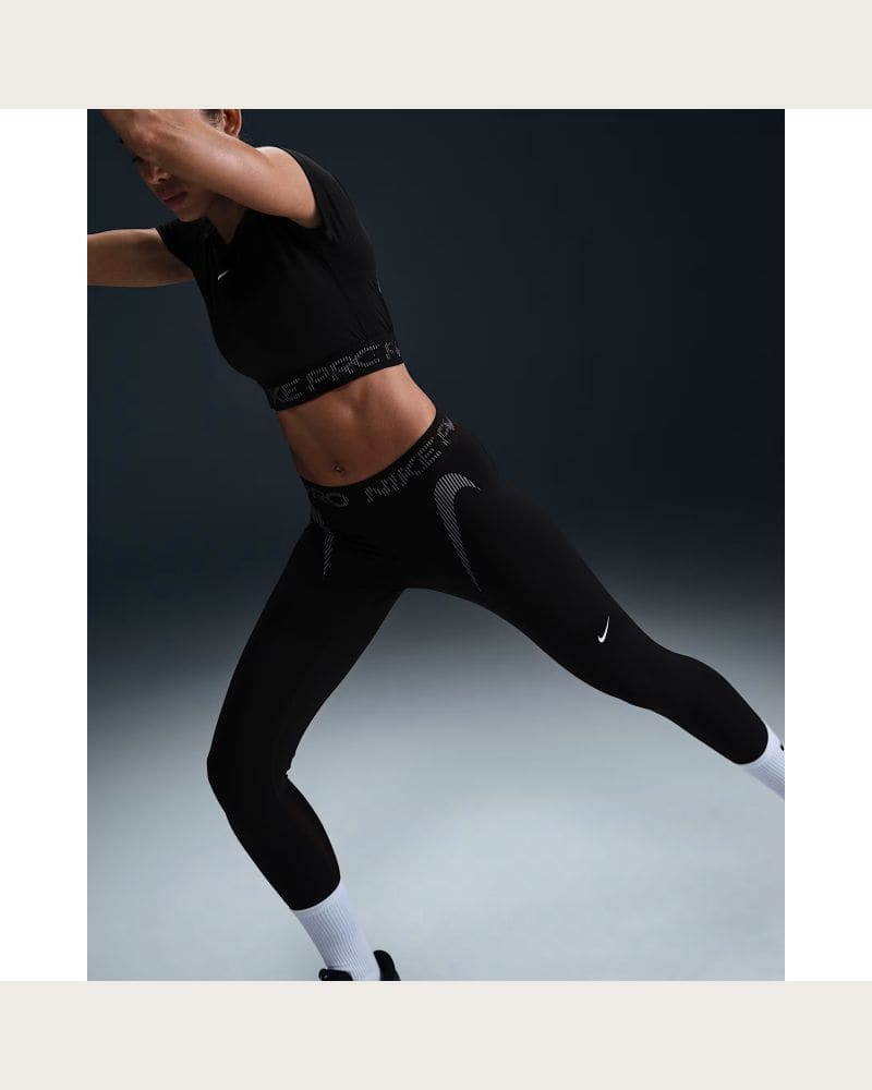 Dámske legíny NIKE PRO W NP DF MR 7 8 TIGHT TT GRX-010-Black – fotka 5