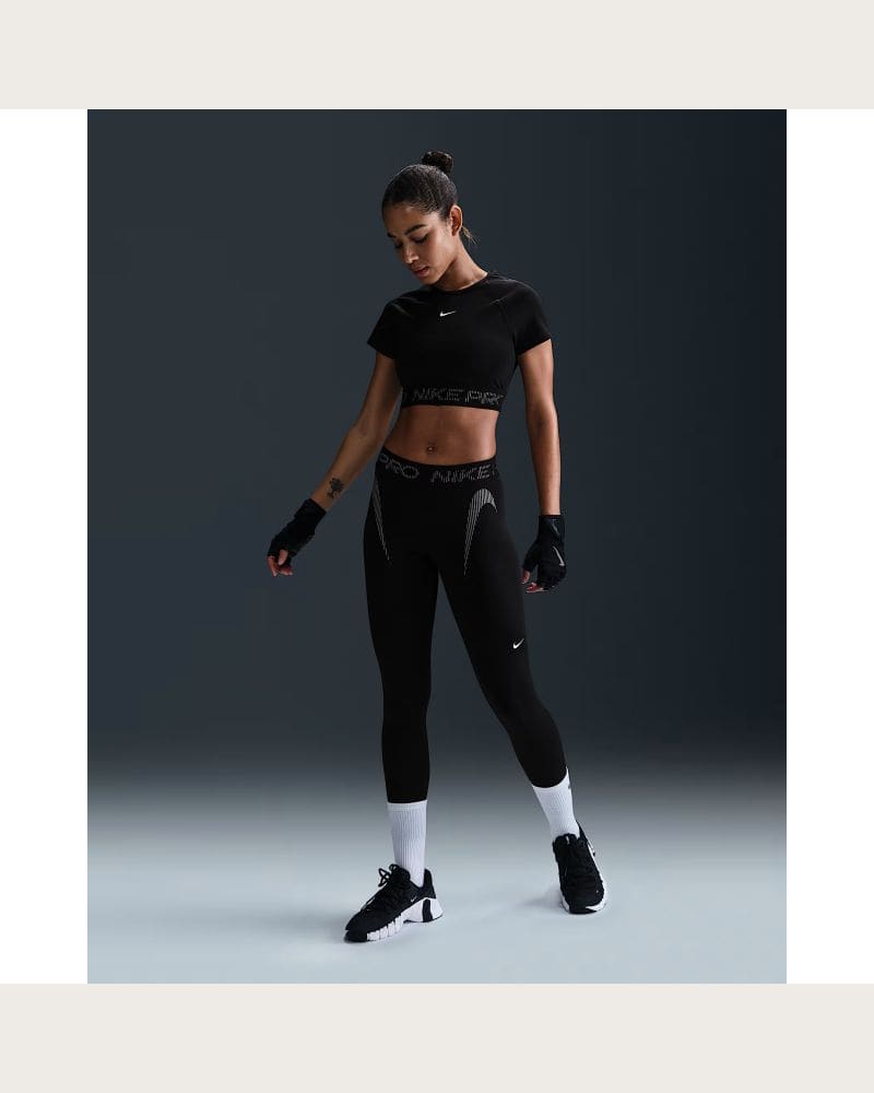Dámske legíny NIKE PRO W NP DF MR 7 8 TIGHT TT GRX-010-Black – fotka 7