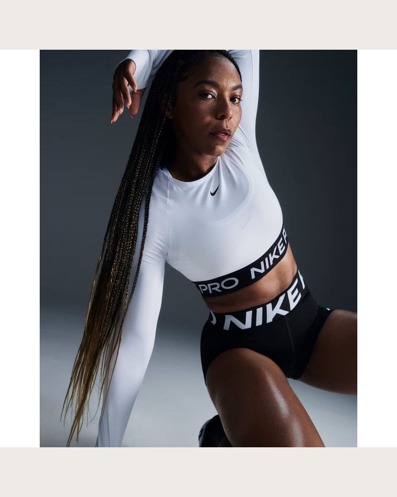Dámske tréningové kraťasy NIKE PRO W NP SCULPT DF HR 3IN SHORT-010-Black – fotka 2