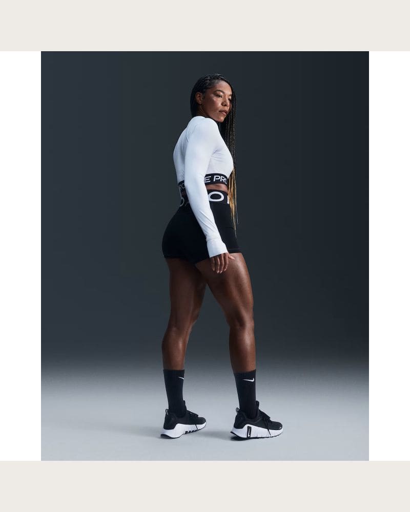 Dámske tréningové kraťasy NIKE PRO W NP SCULPT DF HR 3IN SHORT-010-Black – fotka 6