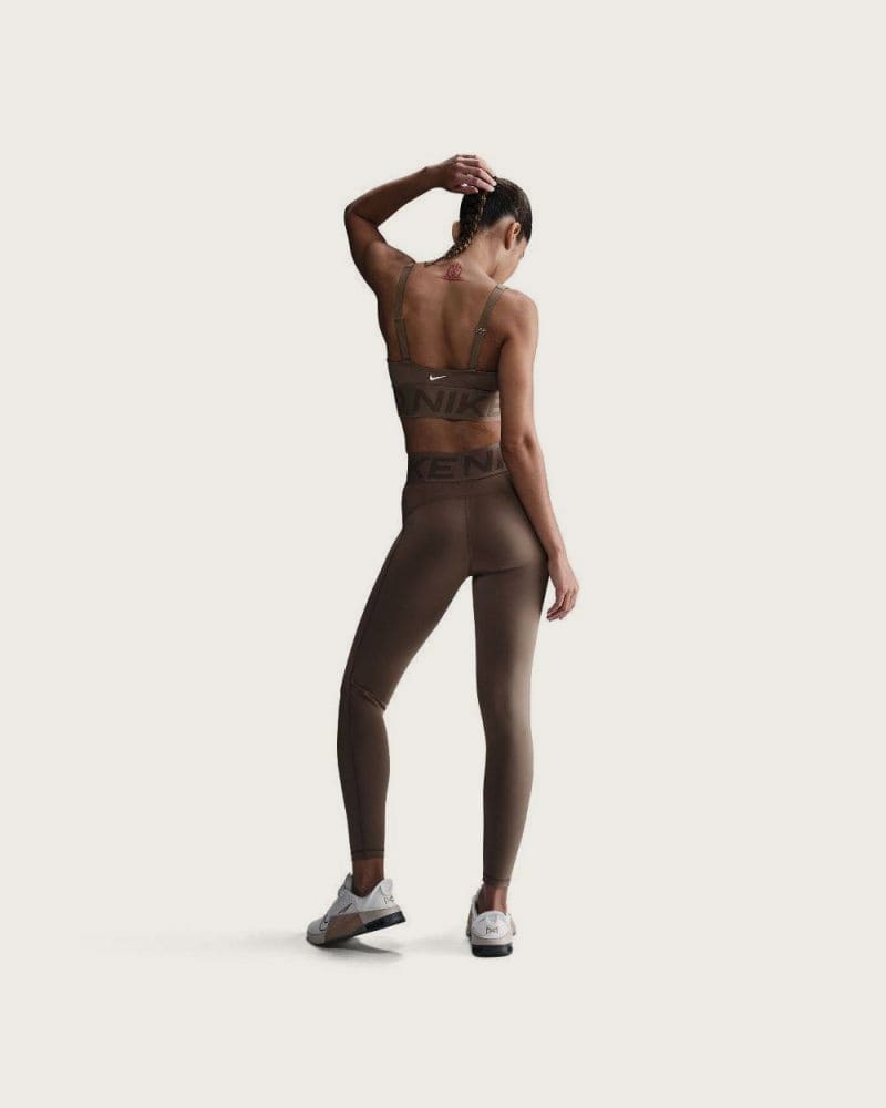 Dámske legíny NIKE PRO W NP SCULPT DF HR TIGHT-233-Brown – fotka 7