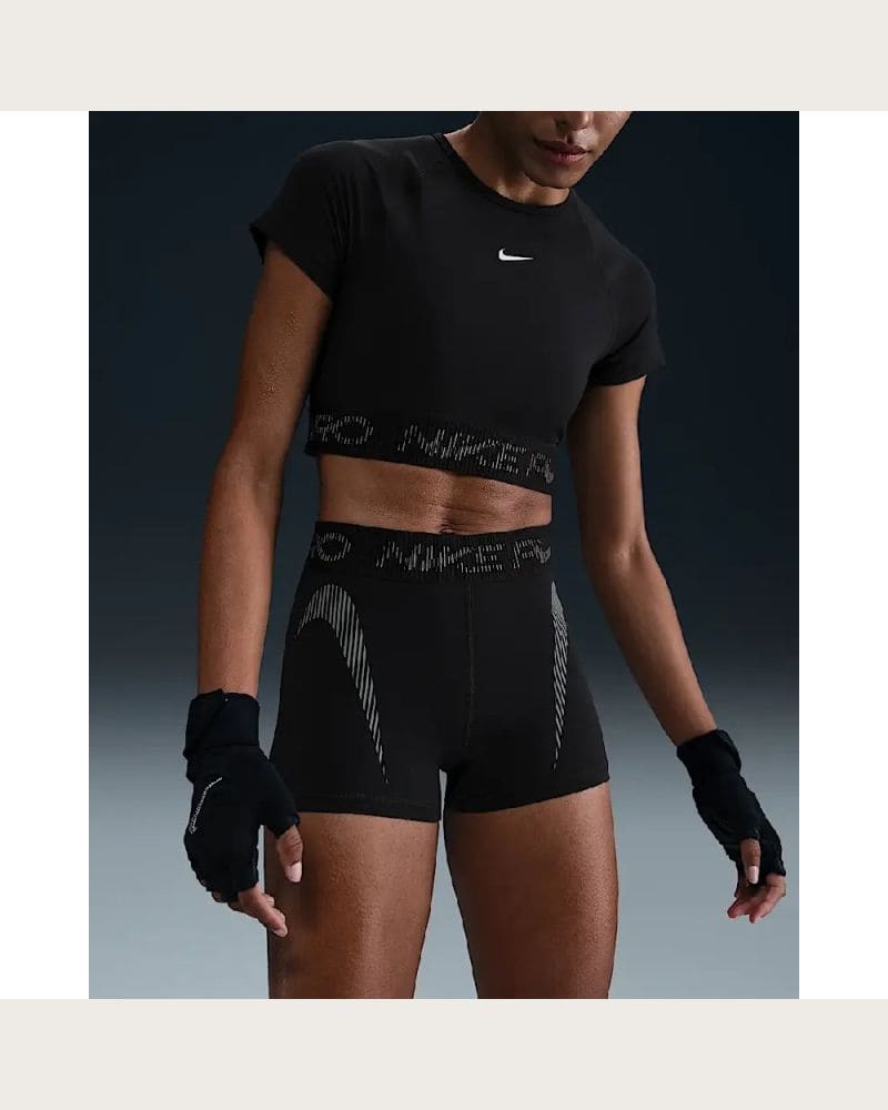 Dámske tréningové kraťasy NIKE PRO W NP DF MR 3IN SHORT TT GRX-010-Black – fotka 4
