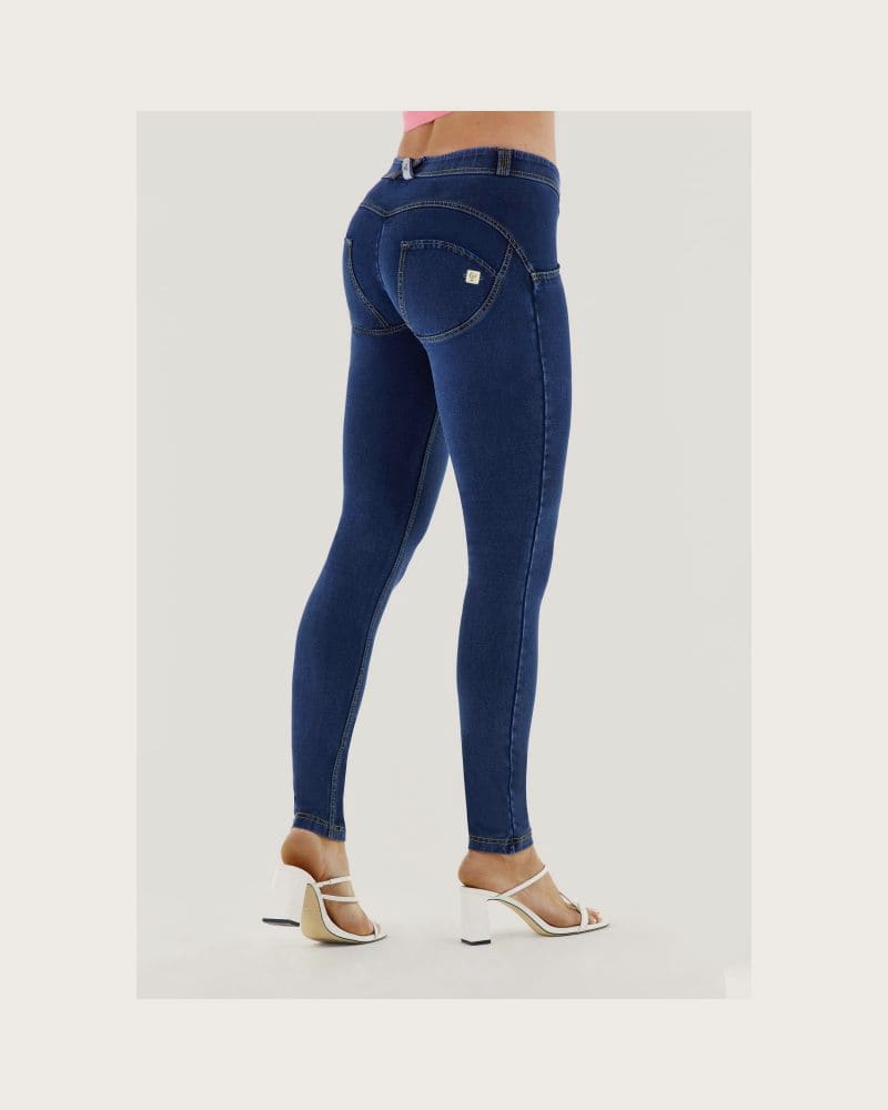 Dámske jeggings nohavice FREDDY WR.UP® skinny push up organic cotton jeggings-Blue – fotka 3