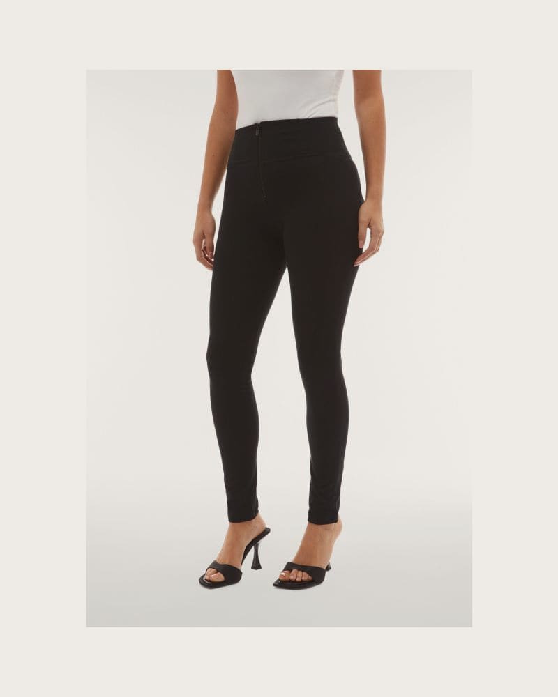 Dámske jeggings nohavice FREDDY WR.UP® skinny push up organic cotton trousers with high waist-Black – fotka 2