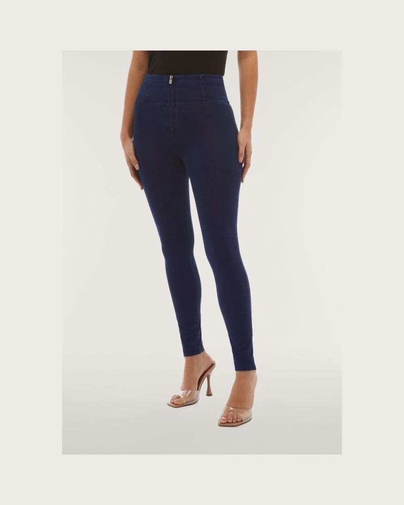 Dámske jeggings nohavice FREDDY WR.UP® skinny high waist push up jeggings in organic fabric-Blue – fotka 2