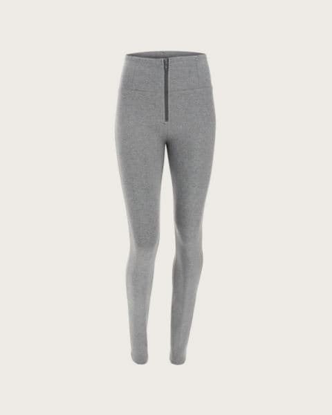 Dámske jeggings nohavice FREDDY WR.UP® skinny push up organic cotton trousers with high waist-Grey