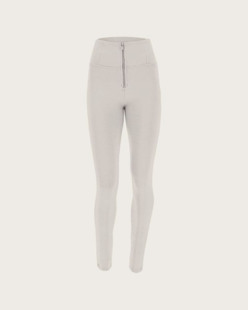Dámske jeggings nohavice FREDDY WR.UP® skinny push up organic cotton trousers with high waist-Beige