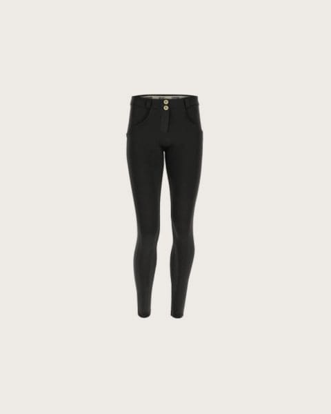 Dámske jeggings nohavice FREDDY WR.UP® skinny push up trousers in breathable fabric-Black