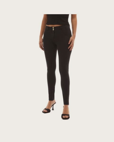 Dámske jeggings nohavice FREDDY WR.UP® skinny push up organic cotton jeggings-Black