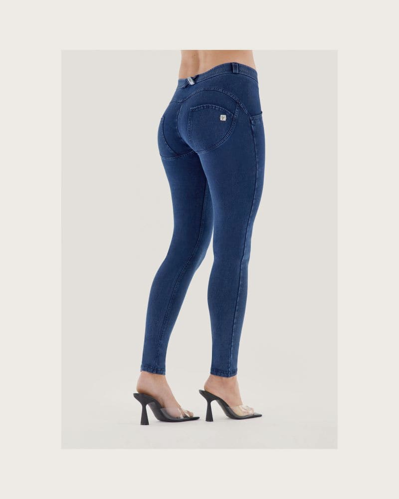Dámske jeggings nohavice FREDDY WR.UP® skinny push up organic cotton jeggings-Blue – fotka 3