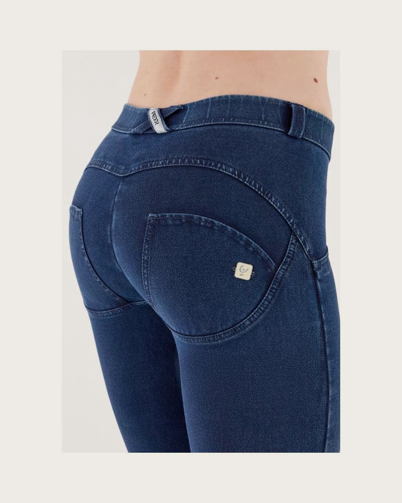 Dámske jeggings nohavice FREDDY WR.UP® skinny push up organic cotton jeggings-Blue – fotka 4