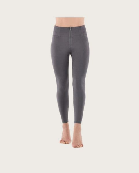 Dámske jeggings nohavice FREDDY WR.UP® skinny push up organic cotton trousers with high waist-Grey