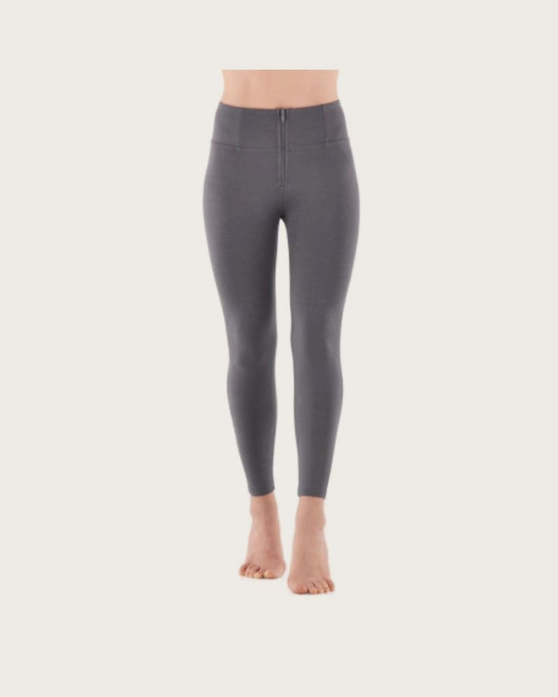 Dámske jeggings nohavice FREDDY WR.UP® skinny push up organic cotton trousers with high waist-Grey