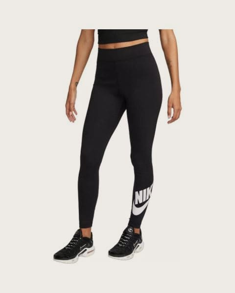 Dámske legíny NIKE W NSW NK CLSC GX HR TIGHT FTRA BLACK WHITE