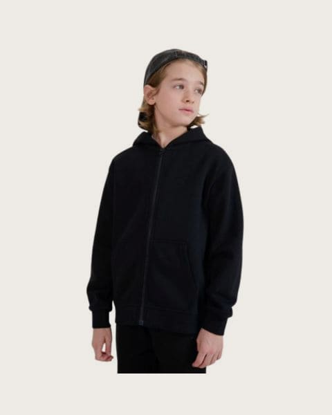 Chlapčenská zateplená mikina so zipsom 4F JUNIOR SWEATSHIRT M1859-4FJWMM00TSWSM1859-20S-DEEP BLACK