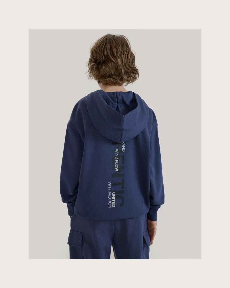Chlapčenská mikina s kapucňou 4F JUNIOR SWEATSHIRT-JWSS25TSWSM1511-22S-GREY – fotka 3
