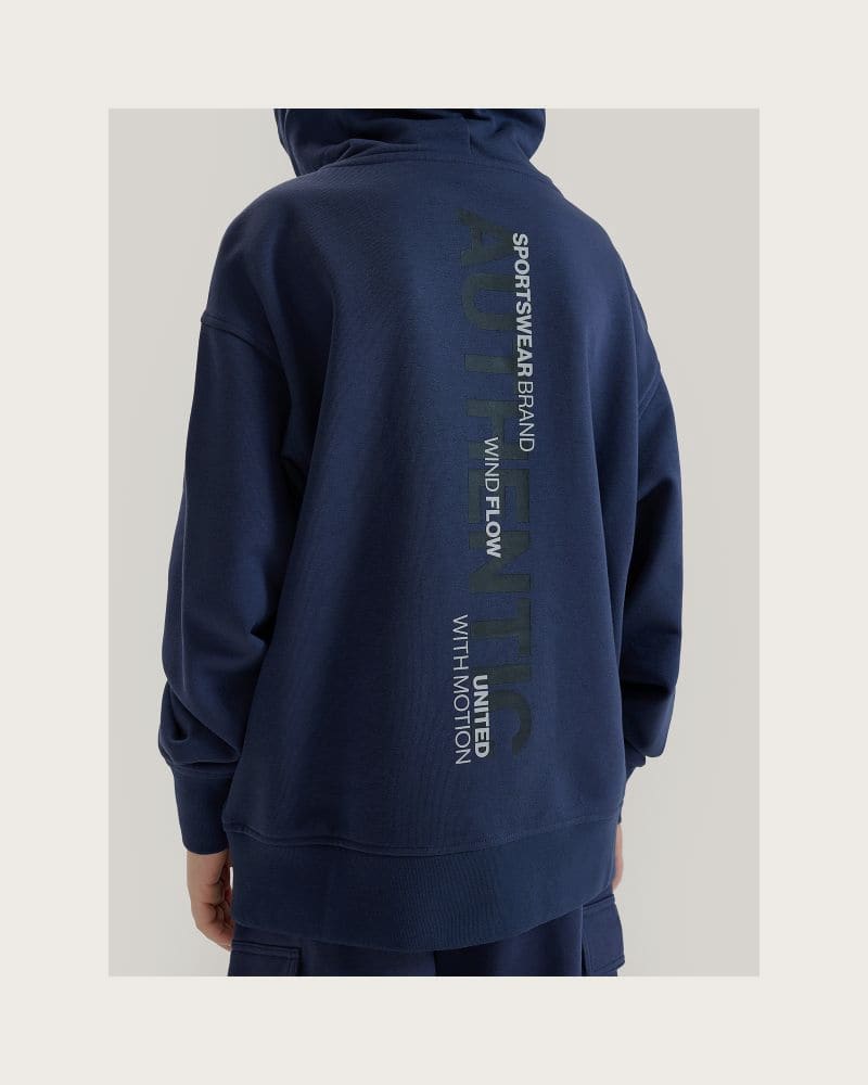 Chlapčenská mikina s kapucňou 4F JUNIOR SWEATSHIRT-JWSS25TSWSM1511-22S-GREY – fotka 4