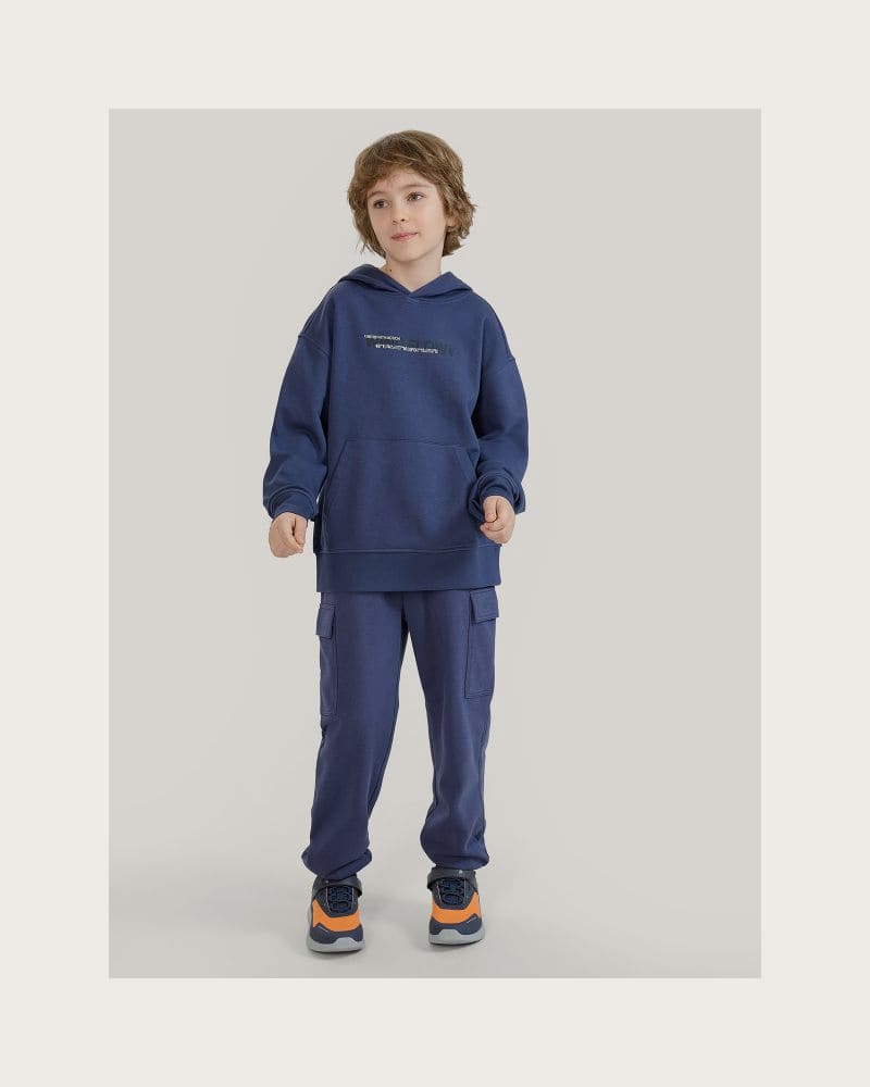 Chlapčenská mikina s kapucňou 4F JUNIOR SWEATSHIRT-JWSS25TSWSM1511-22S-GREY – fotka 5