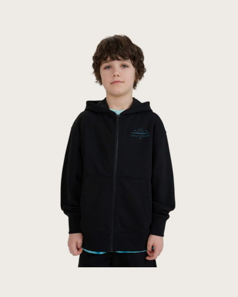 Chlapčenská mikina so zipsom 4F JUNIOR SWEATSHIRT-JWSS25TSWSM1522-20S-BLACK