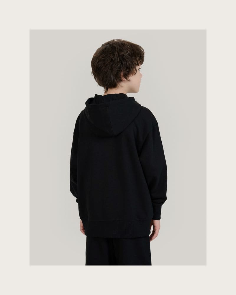 Chlapčenská mikina so zipsom 4F JUNIOR SWEATSHIRT-JWSS25TSWSM1522-20S-BLACK – fotka 3
