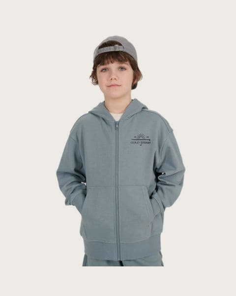 Chlapčenská mikina so zipsom 4F JUNIOR SWEATSHIRT-JWSS25TSWSM1522-46S-TURQUISE